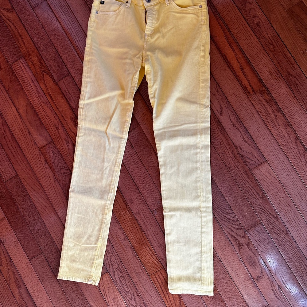 AG yellow Prima Mid Rise Cigarette 28R